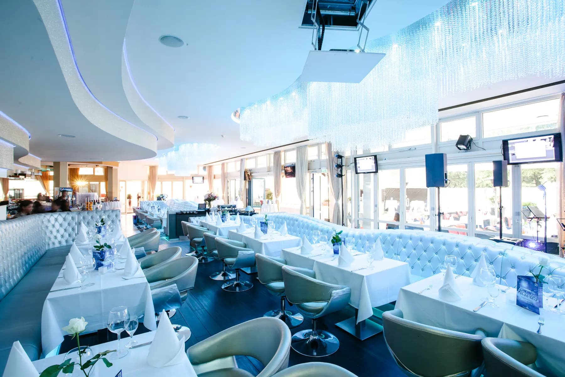Event area of the MIO venue in Berlin-Mitte with seating