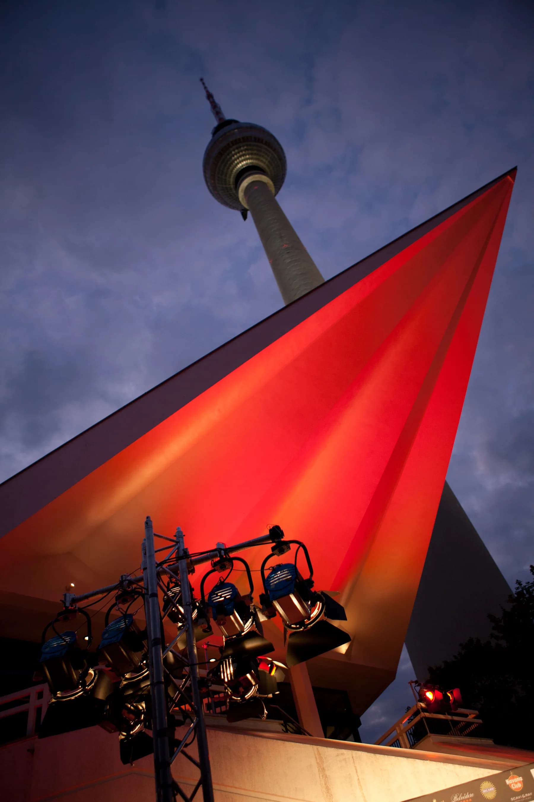 View of the TV Tower directly above MIO Berlin